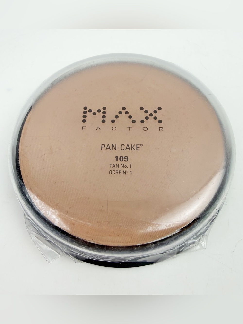 Max Factor Pancake Pan-Cake 109 Tan Water Activated Foundation 1.7 oz Sealed New